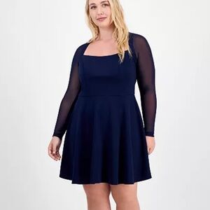 City Studios
Trendy Plus Size Square-Neck Back-Cutout Dress nwot